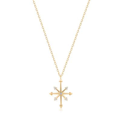 CANDIE | Diamond Octagram Star Necklace