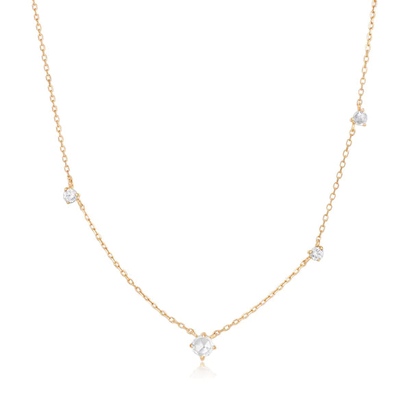 EDITH | White Sapphire Necklace