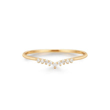 Load image into Gallery viewer, FROST | Curved Diamond Ring
