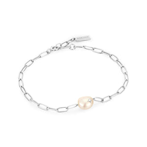 Pearl Sparkle Chunky Chain Bracelet