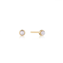 Load image into Gallery viewer, Pearl Power Cabochon Stud Earrings
