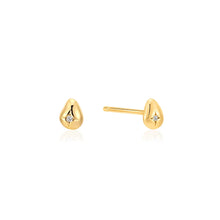 Load image into Gallery viewer, Pearl Power Pebble Sparkle Stud Earrings
