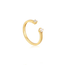 Load image into Gallery viewer, Pearl Power Sparkle Adjustable Ring
