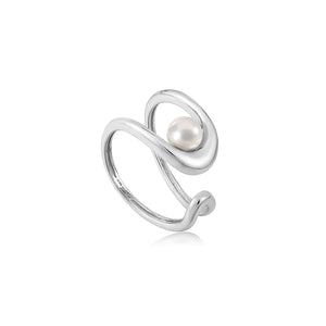 Pearl Power Sculpted Adjustable Ring