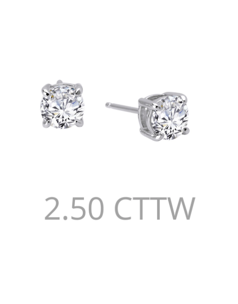 Lassaire Simulated 2.50 CTW Stud Earrings